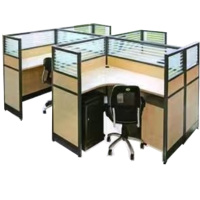 卡里鳄办公桌KLE—PZ19员工板式屏风办公桌简约现代工作卡位