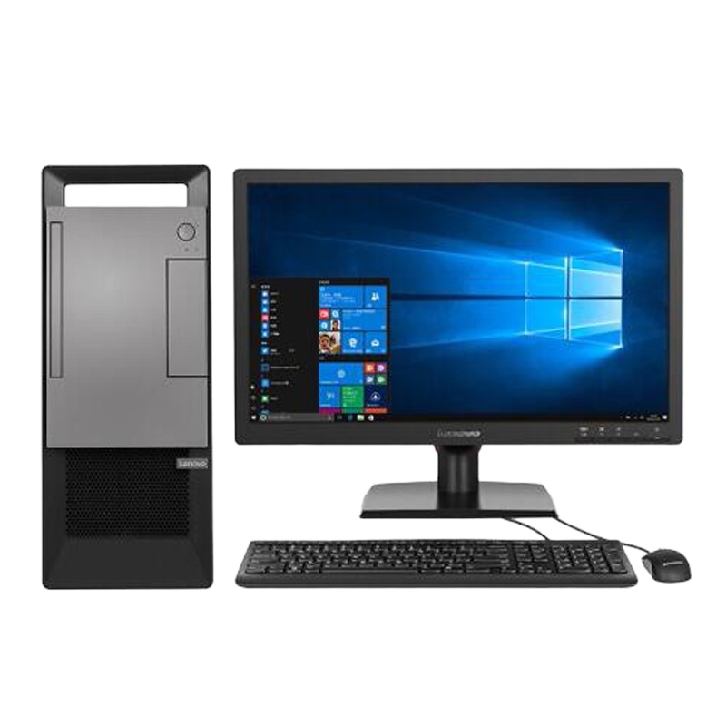 联想扬天T4900V (I5-9400/4G/1T+128SSD/集成/WIN10/21.5寸)台式整机