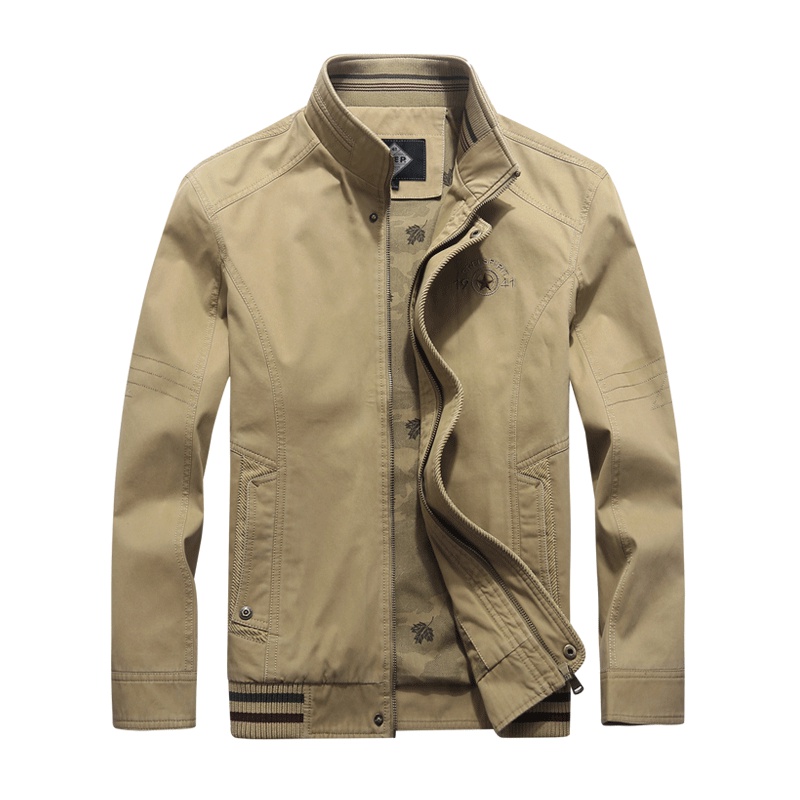 JEEP吉普品牌男装旗舰户外夹克帅气潮流春秋季外套青年薄款棒球服立领百搭修身大码男士旅游垃圾男装