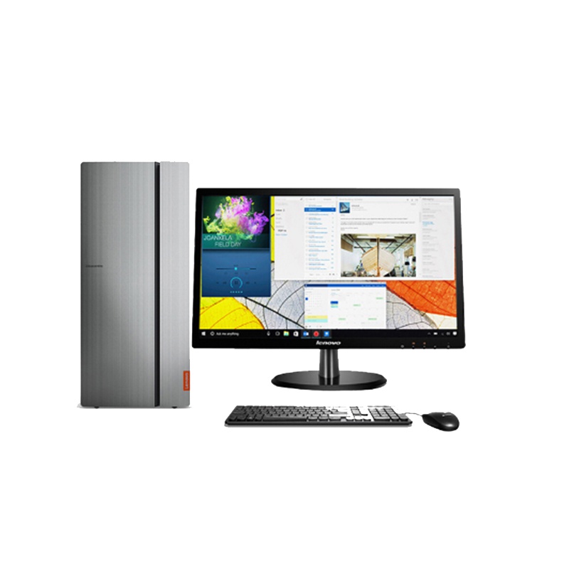 联想(Lenovo)天逸510Pro 商用台式电脑 21.5英寸屏(i5-8500 8GB 1TB 集显 无光驱 Win10 银色)商用办公 家庭娱乐 企业采购 性价比机