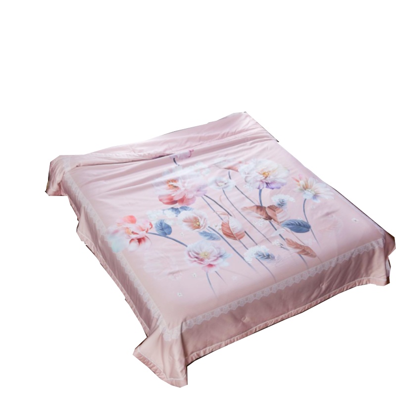 恒源祥锦绣国色60S全棉数码印花冰沁蚕丝被HYX086BZ