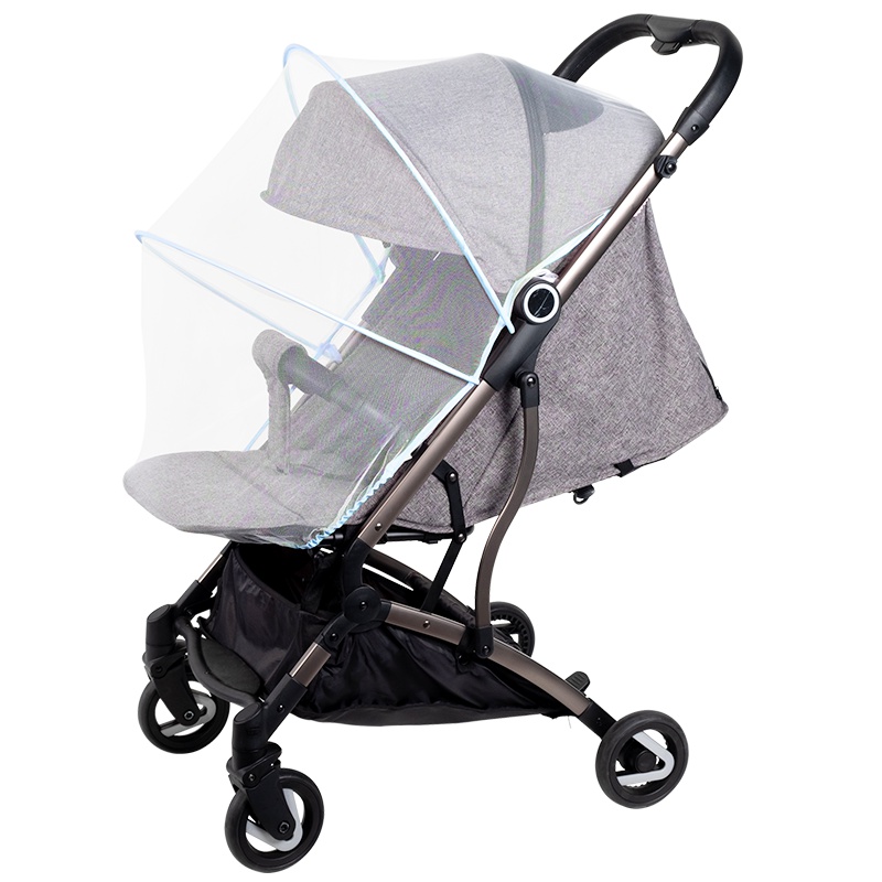 英国risio婴儿车蚊帐全罩式通用推车蚊帐加密网纱折叠夏季宝宝防蚊罩