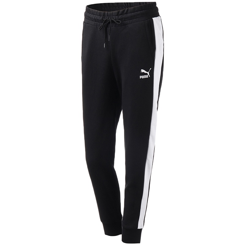 PUMA彪马女裤T7运动裤休闲针织长裤小脚收口长裤595882