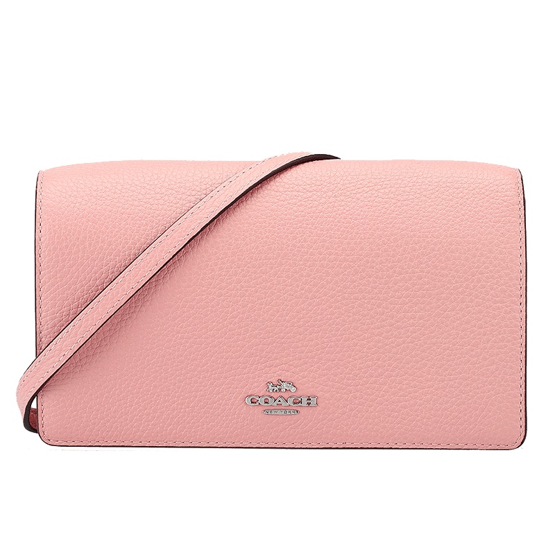 COACH 蔻驰 女士斜挎包 手拿皮质单肩斜挎两用包