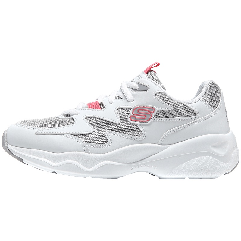 【自营】Skechers斯凯奇女鞋休闲鞋D‘lites时尚熊猫鞋88888105 88888105/WGRY白色+灰色