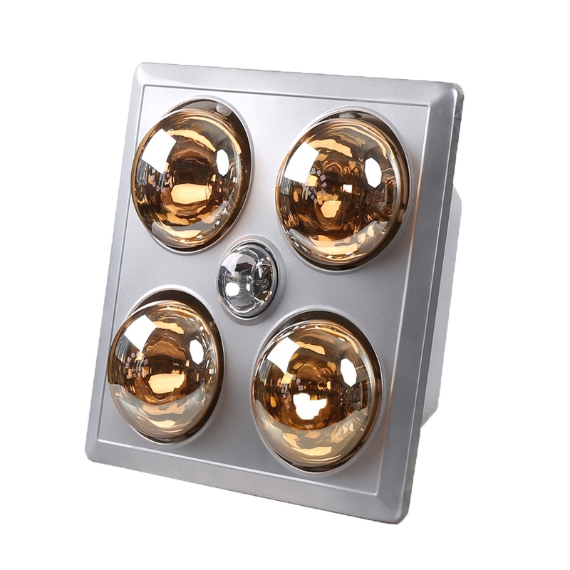 灯暖浴霸黄金蛋卫生间浴室传统集成吊顶嵌入挂墙壁挂式取暖四灯泡_挂壁式LED漏电保护白泡