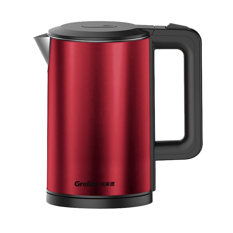 Grelide/格来德 D2018 电热水壶双层防烫 304不锈钢自动断电