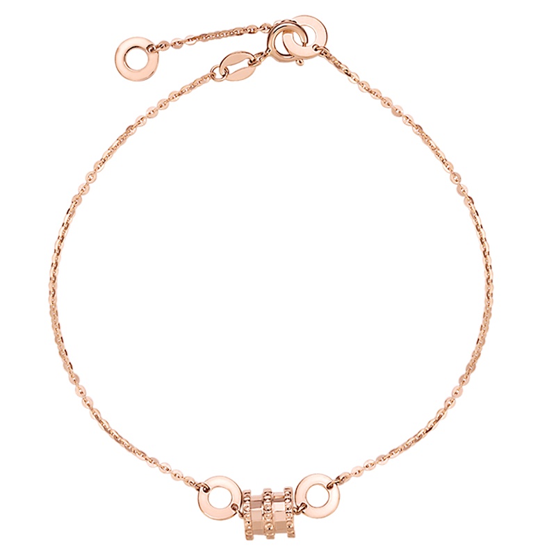 金一 18K玫瑰金圆梦小蛮腰A款女士K金手链(定价)CED001