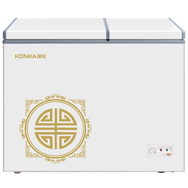 康佳(KONKA)178升 双门双温冷柜 冰柜小型家用 家用商用小冷柜 BCD-178DTS