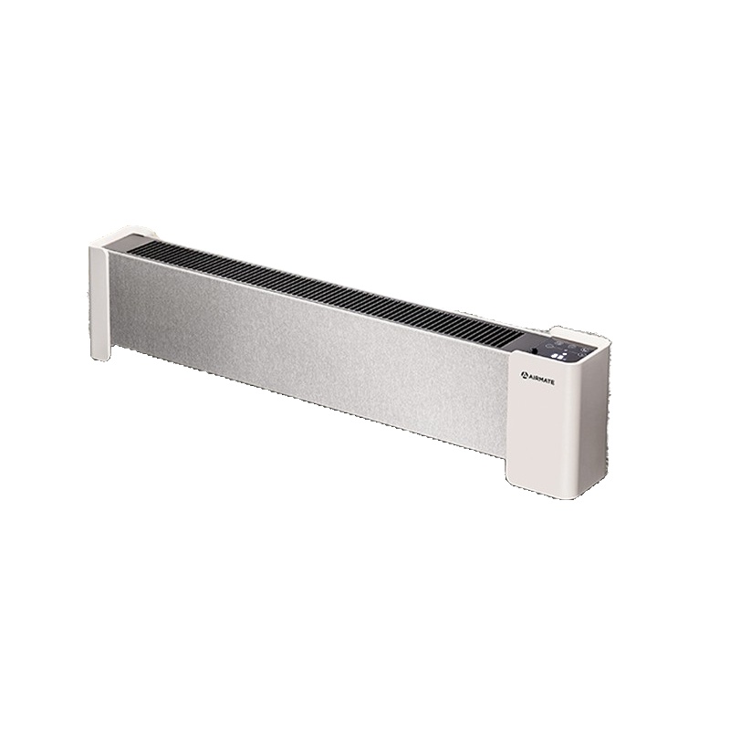 艾美特踢脚线取暖器石墨烯家用客厅卧室遥控速热节能防烫电暖器 白色HD22-R37