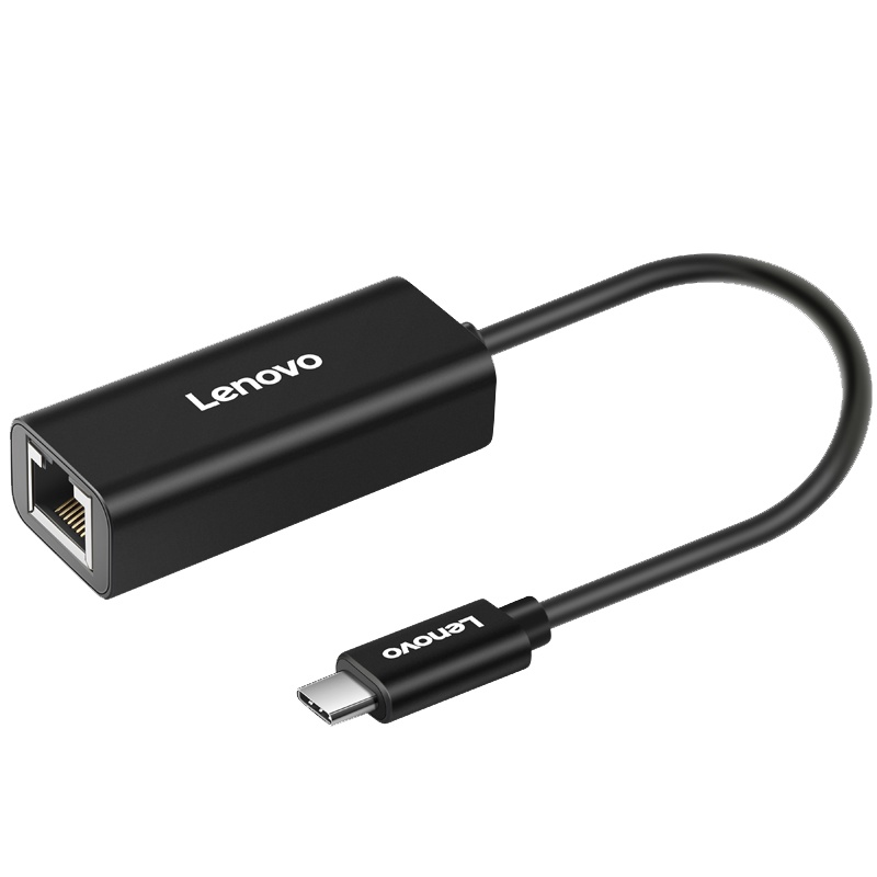 联想（Lenovo）LX0804 Type-C转千兆有线网口转接器 以太网卡转换器 USB-C转接头（银灰色）