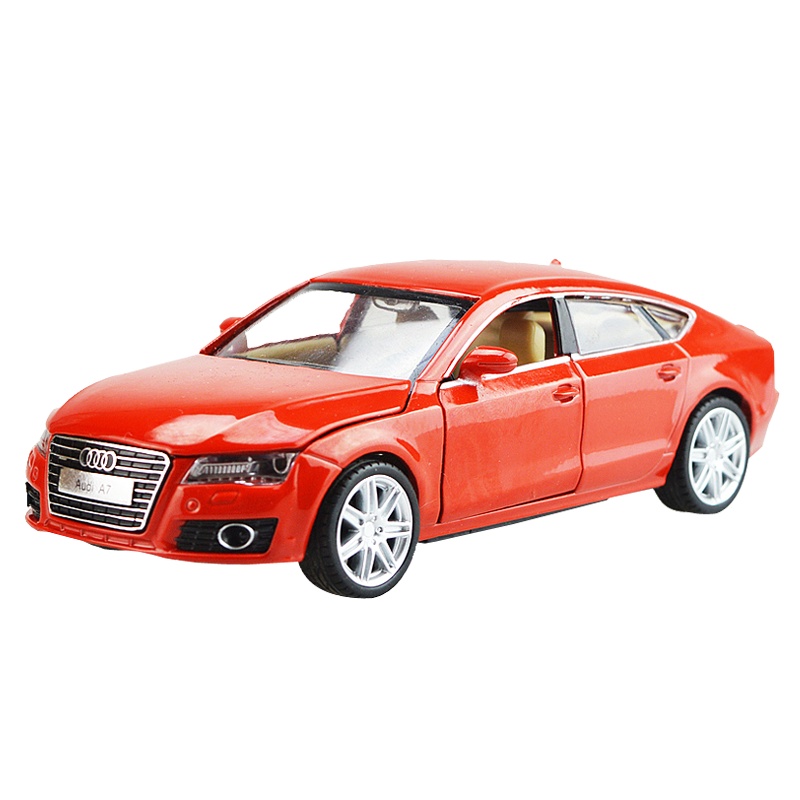 彩珀 1:32奥迪A7轿车 合金声光回力玩具汽车模型 仿真儿童礼物男孩宝宝礼物 颜色随机