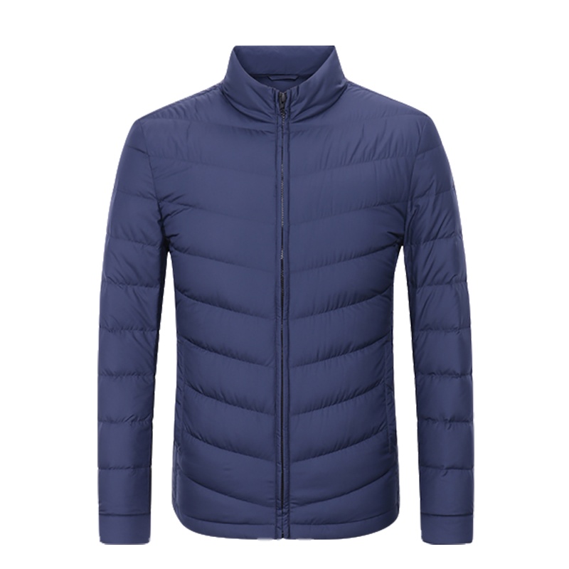 Youngor/雅戈尔秋新品男士商务休闲蓝色羽绒服套001FQA