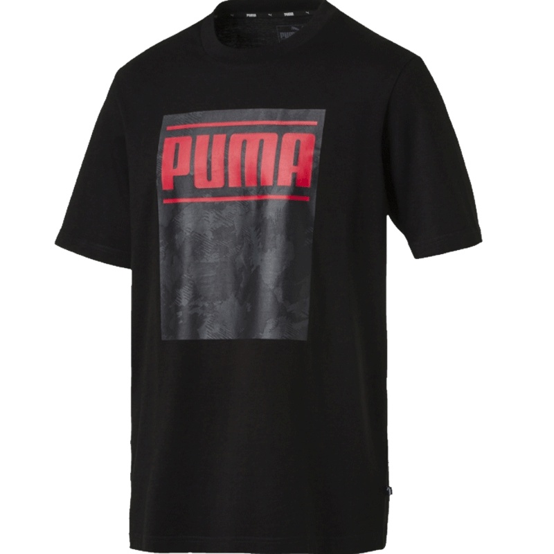 PUMA彪马短袖男运动上衣休闲宽松半袖T恤579552-01