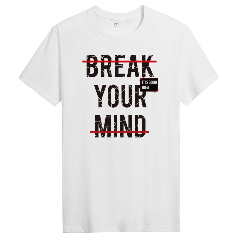 纯棉短袖t恤男士春夏季休闲青年时尚修身圆领上衣 DT10990