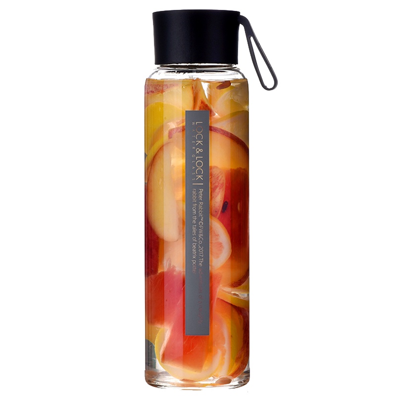 乐扣乐扣(Lock&Lock)系列玻璃杯便携杯子学生韩版玻璃水杯创意随手杯500ML容量 玻璃水杯