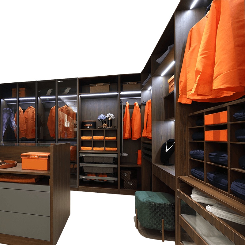 佰丽爱家衣帽间衣柜定制意式轻奢卧室开放式衣帽间整体定做预付意向金