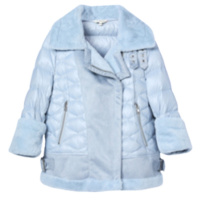 专柜同款拉贝缇羽绒服女短款拉夏贝尔2019冬季新款时尚粉色拼接羊羔毛外套60008619