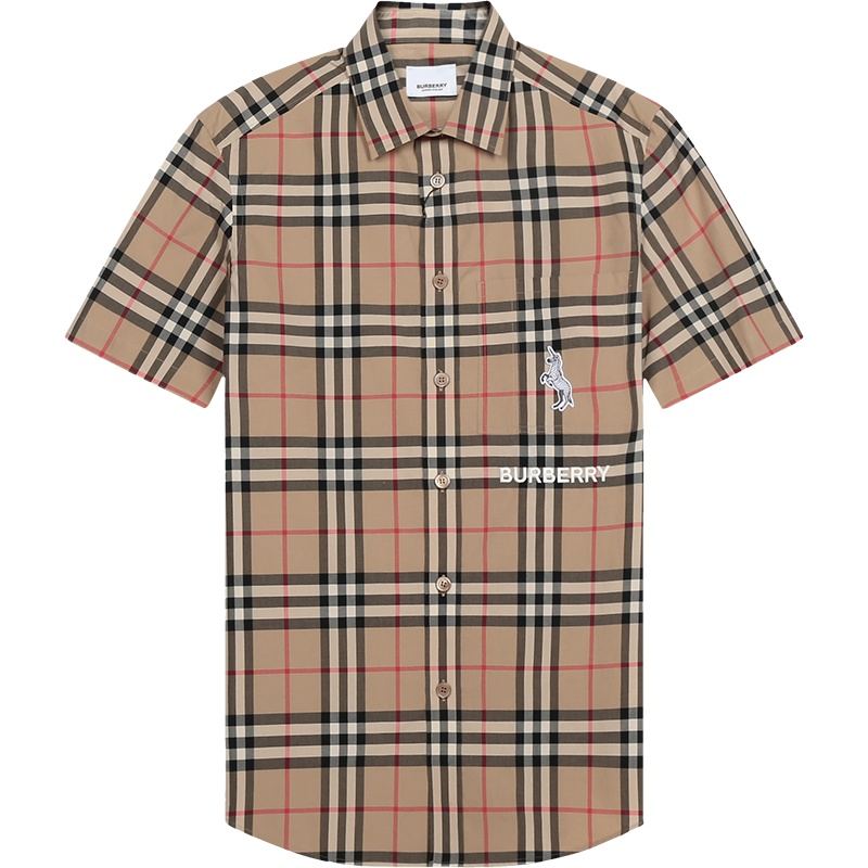 BURBERRY 博柏利 男款 棉质短袖衬衫 80322491
