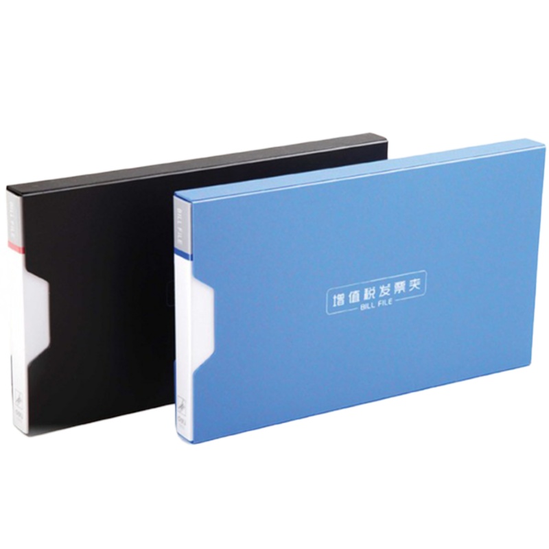 得力 5355增值税发票夹 票据收纳夹 小号财务支票夹 颜色随机 2个销售