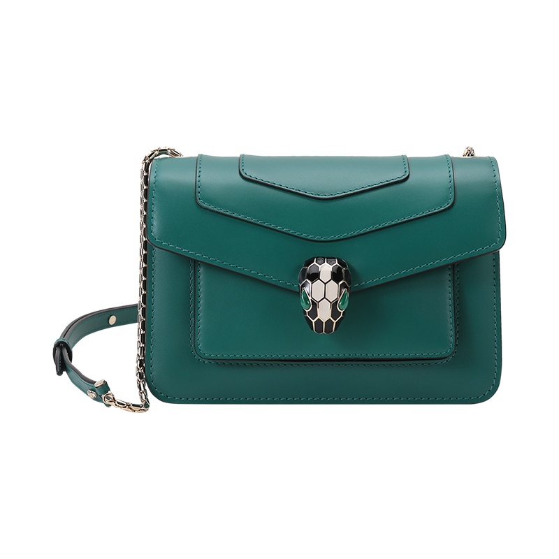 BVLGARI 宝格丽 女士 SERPENTI FOREVER系列牛皮蛇头扣单肩斜挎包小号 289673