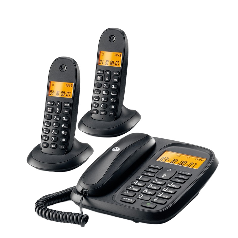 摩托罗拉一拖二电话机CL102(B)黑色