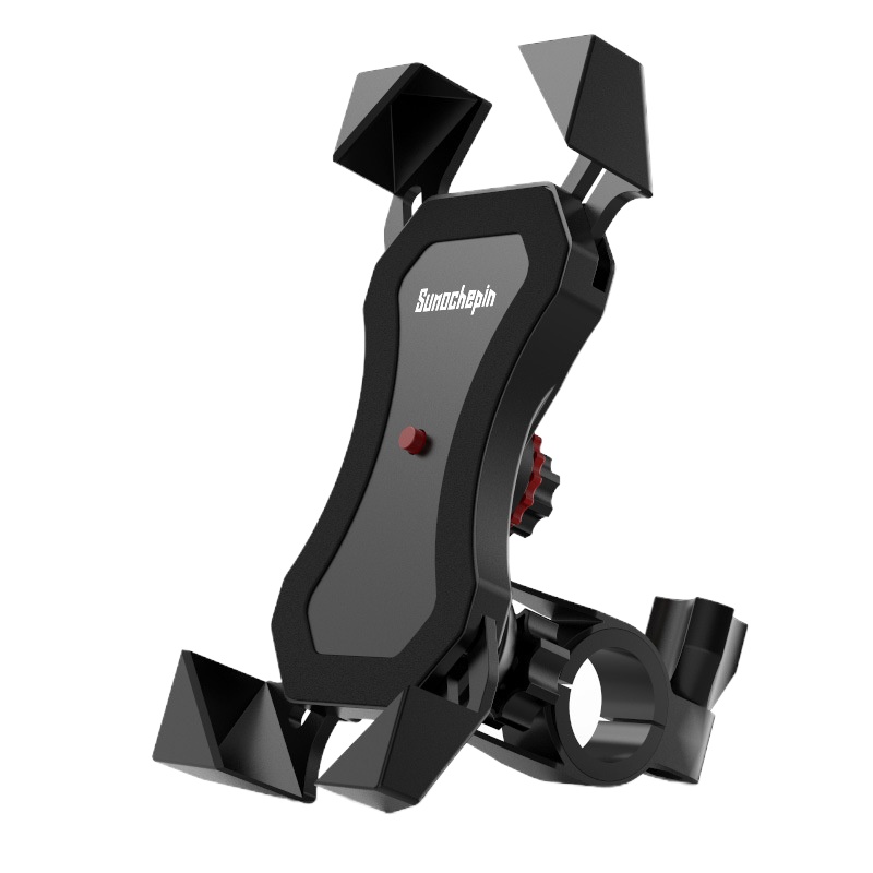 1秒自锁 电动踏板摩托车车载手机支架 车把款