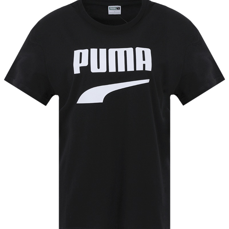 PUMA彪马女装运动宽松舒适圆领短袖女装T恤579100-01