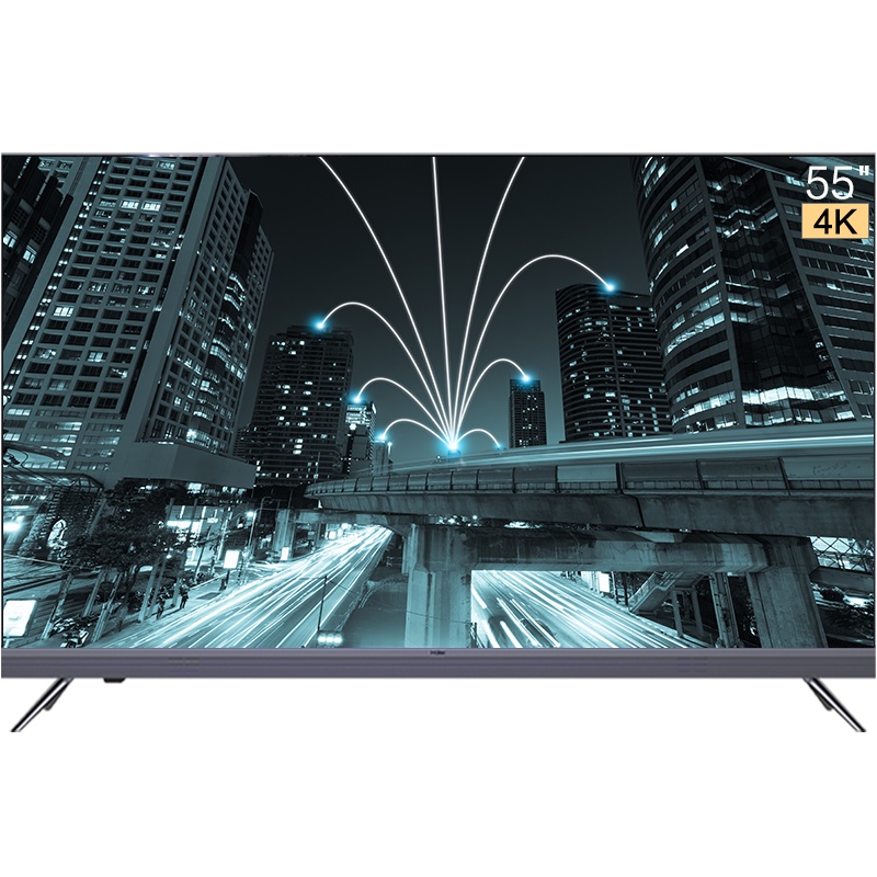 海尔 55R5 55英寸金属全面屏 4K超高清8K解码 3G+32G AI声控智慧液晶电视