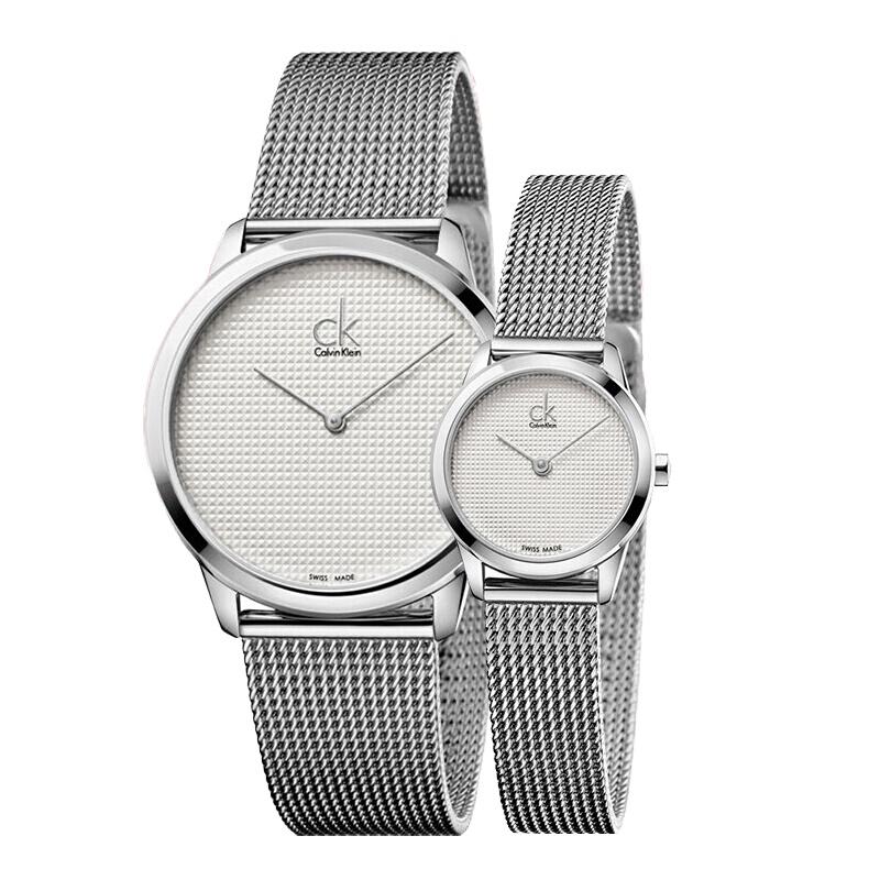CK手表卡文克莱（Calvin Klein）情侣手表一对腕表石英表男女士手表瑞士机芯