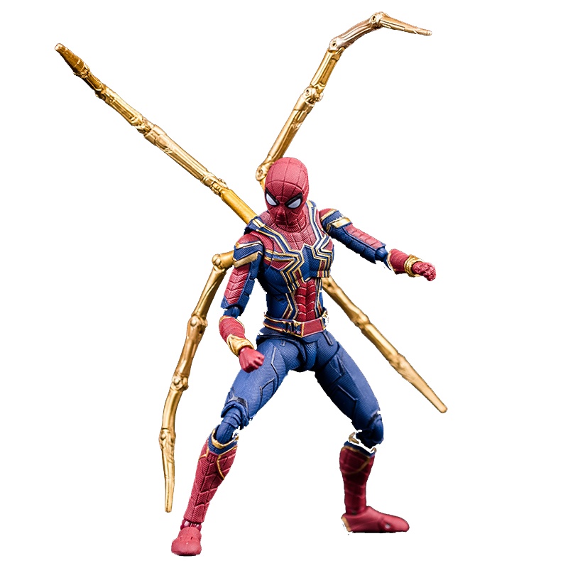 自制战衣 蜘蛛侠手办玩具 豪华版 复仇者联盟 关节可动动漫电影手办模型男孩玩具礼物