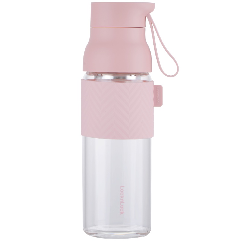 乐扣乐扣玻璃杯家用水杯女学生简约喝水杯子ins耐热泡茶杯可爱