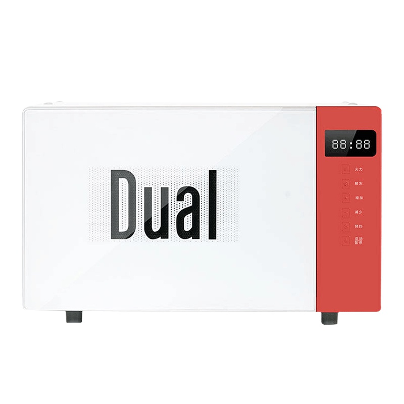 帝而(Dual)微波炉DIK41(红色)德国DUAL帝而吊挂式微波炉家用平板加热智能控制定时简约小型升级
