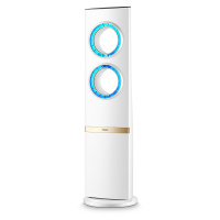 海尔(Haier) 无叶风扇 6档调节 智能遥控定时 LED数显 负离子净化 AI智能模式FWY02电风扇落地扇电扇风扇