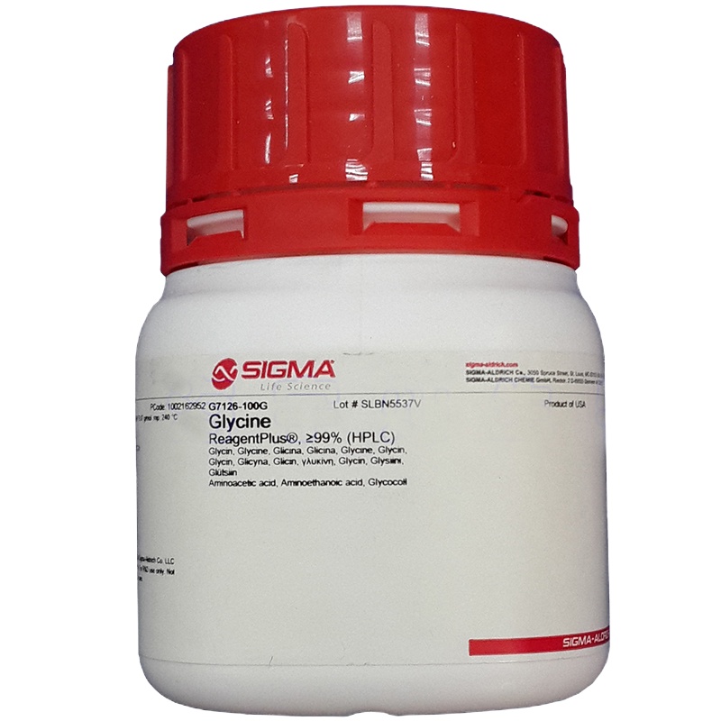 Sigma甘氨酸Glycine试剂级纯度99%规格G7126-100G/瓶