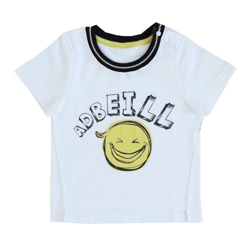 安笛贝乐男童短袖t恤纯棉童装夏季新款儿童白色半袖体恤潮中小童男孩上衣t恤衬衫夏装80-120cm
