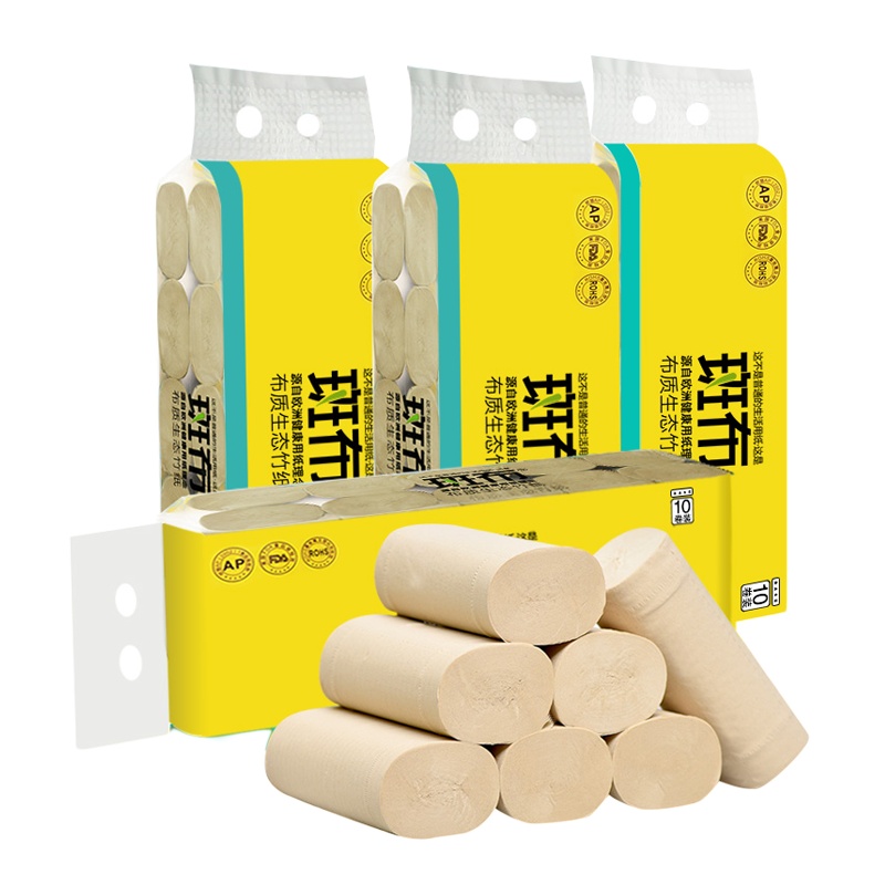 斑布无芯卷纸40卷家用实惠装700克卫生纸厕纸卫生间卷筒纸