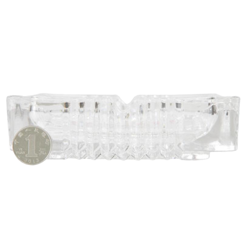 得力9578 玻璃烟灰缸 通透精致多选12*12CM