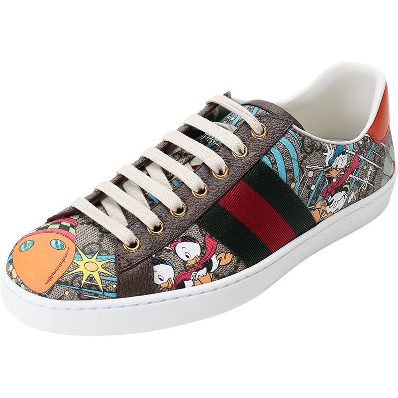 GUCCI 古驰 男士 人造帆布/织物系带休闲运动鞋板鞋 647950 2M110