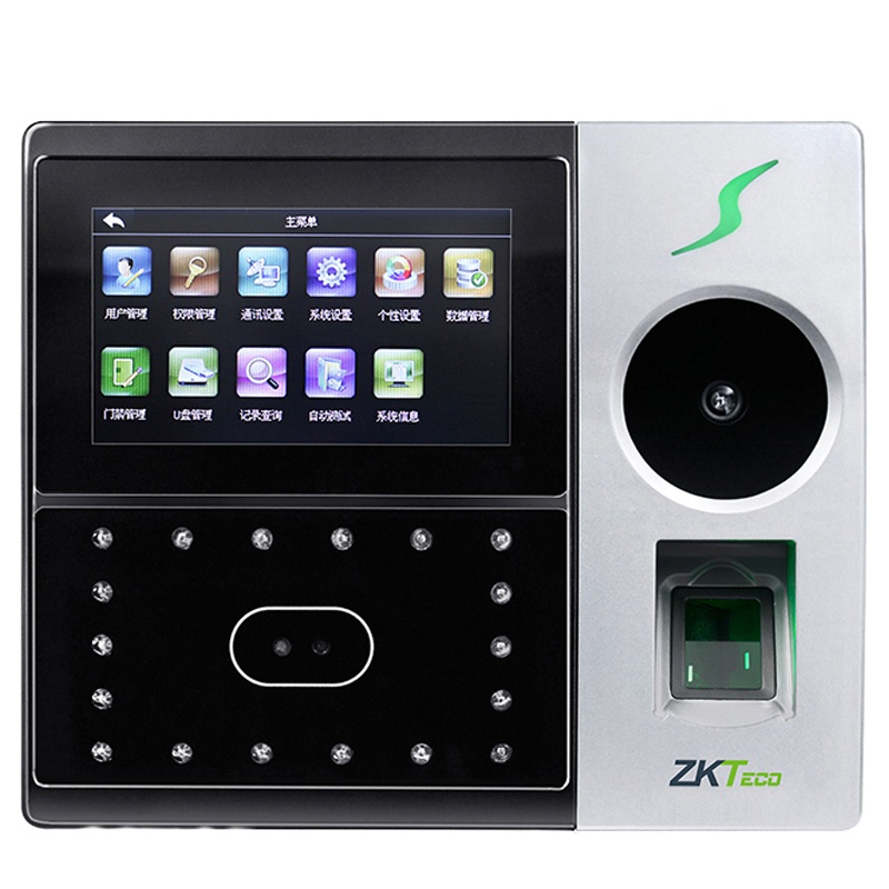 中控智慧iface702人脸识别考勤机指纹面部门禁一体打卡机企业微信云服务考勤机