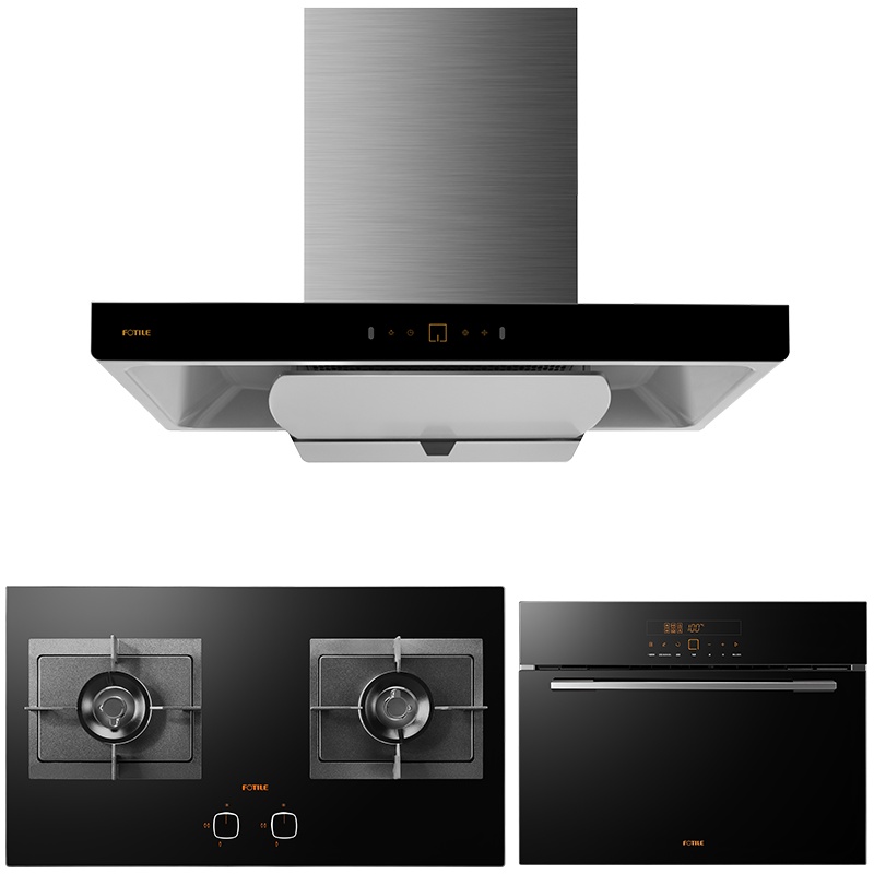 方太(FOTILE)20风量升级款EMD21T+HC8BE+E3M欧式触控式油烟机D9升级款吸油烟机燃气灶具蒸箱套餐