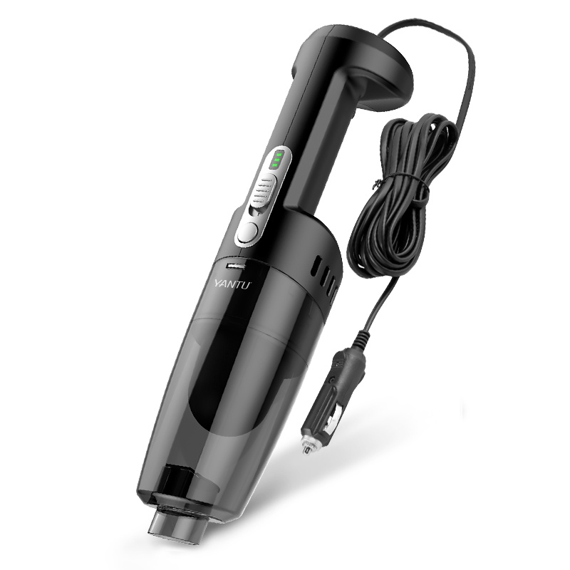 沿途(YANTU)车载吸尘器大功率有线电源手持式干湿两用吸尘器V01黑色