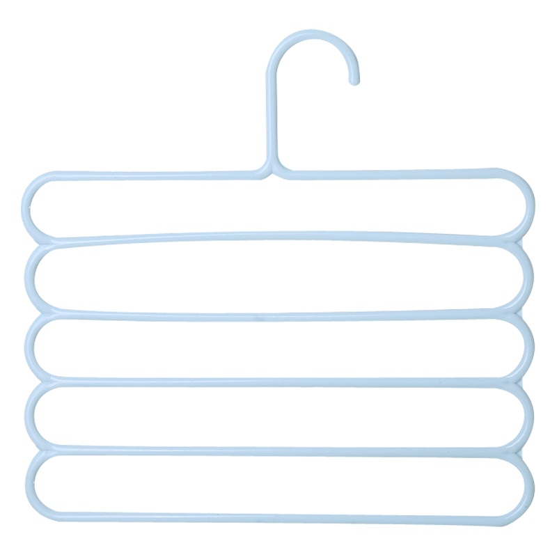 弘拜 彩色防滑多层裤架 多功能衣柜5层挂裤子衣架 围巾架丝巾领带挂架