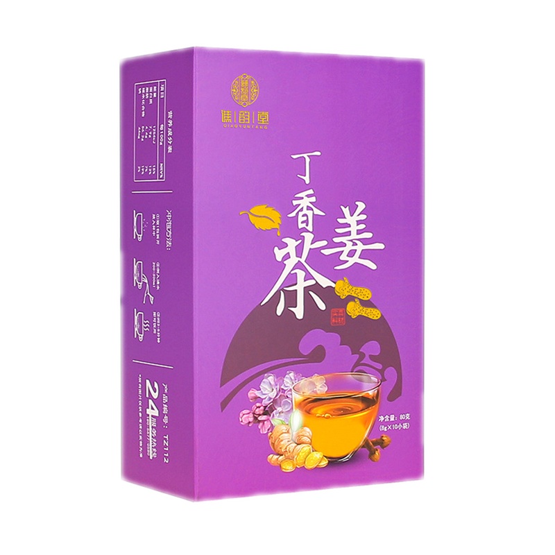 [买2送1]谯韵堂丁香姜茶大麦姜丝丁香红枣桂花茶花草茶渭舒茶80g盒装