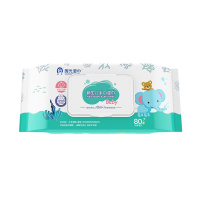 国光新生儿湿巾加厚80*6包手口屁婴幼儿大包家用装棉柔湿纸巾