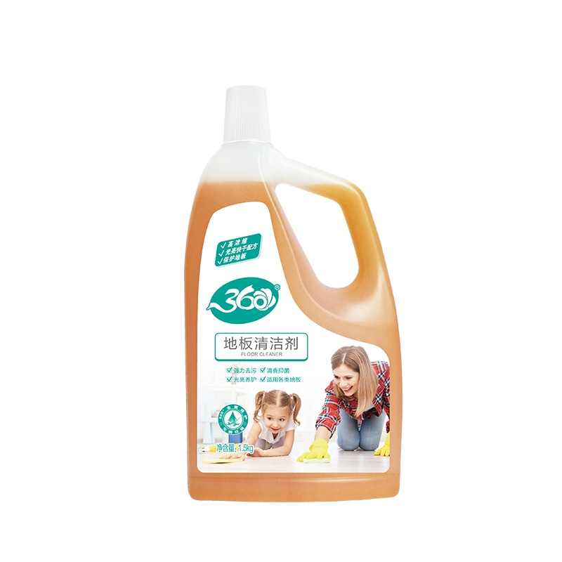 360地板清洁剂去污除菌瓷砖大理石清洁剂适合婴幼儿宠物家庭1.5kg/瓶