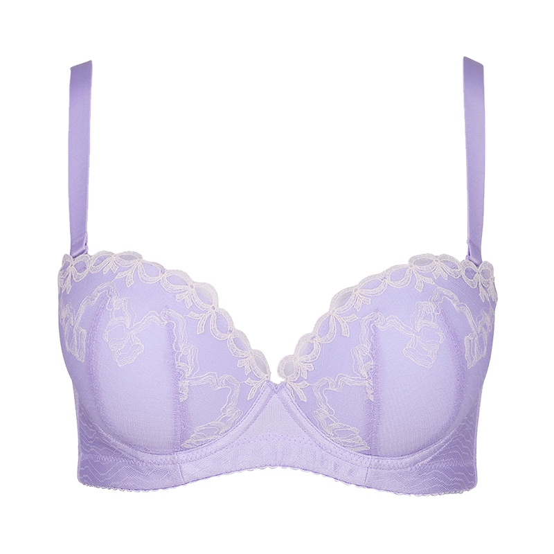 古今1/2蕾丝上薄下厚上托聚拢美背文胸罩内衣女 0E802