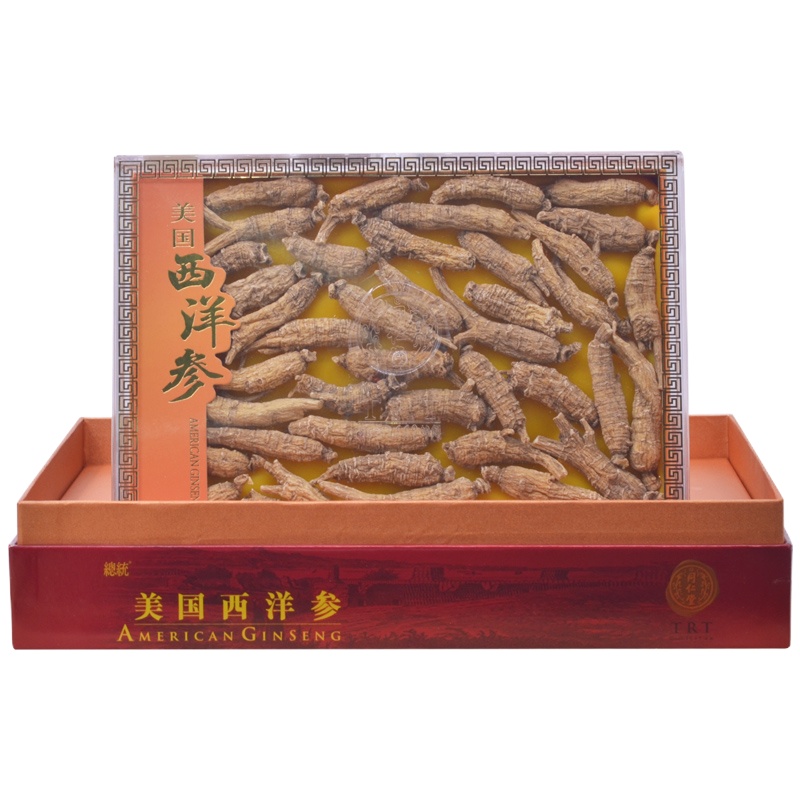 同仁堂总统牌美国西洋参2#原尾泡/90g参段自行切片打粉皆宜