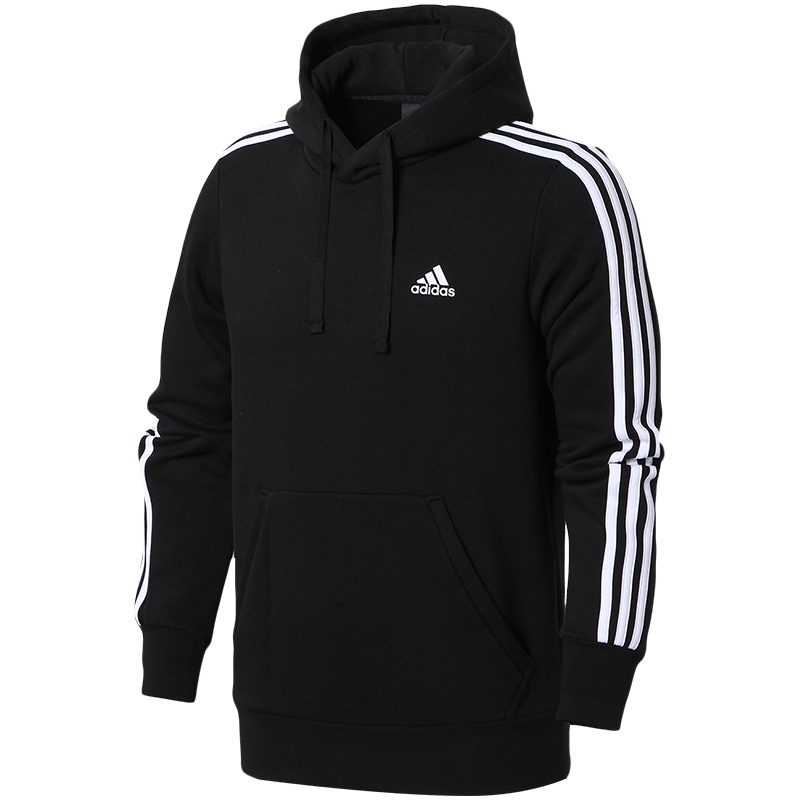 adidas阿迪达斯男子卫衣连帽休闲运动服BR3588 黑色 L