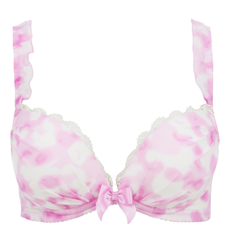 古今小胸上薄下厚上托时尚性感深V褶皱纱聚拢文胸罩内衣女 0G869